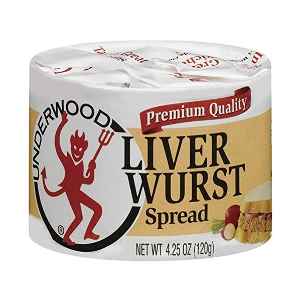 Underwood Liver Wurst Spread, 4.25oz Can (Pack of 6)