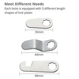 Anhoer 16mm Security Mailbox Lock with Alike Keys Barrel Drawer Cabinet Mail Box Locker Cam Lock for Door Cabinet Cupboard Locker Letter Box Wardrobe