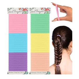 Snag Free Pastel Hair Bobble for Girls Back to School 60pk 4mm