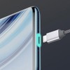 NUOLUX 50pcs Luminous Charging Port Protective Film Fluorescent Luminous High