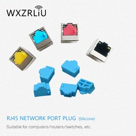 30 conectores RJ45 antipolvo, protectores de silicona RJ45, puerto de concentrador Ethernet, cubierta antipolvo, cubierta RJ45, tapón protector para puerto hembra RJ45 para TV, computadora, otros dispositivos (transparente)