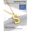 PROSTEEL Collares De Mujer Monogram Layer Necklace Gold Name Necklace