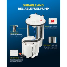 PHILTOP FG1283 Electric Fuel Pump Module Assembly Fit for RAV4 2009-2018 2.5L, Replace FG1283,SP9048M,E9003M,P76783M,E9004M,770200R010,232200V021,A33158,2920770,4011299,CFG1283,B15112582TG,1234878