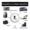 Importeek Microfono Solapa Lavalier Clip Celular Pc Auxiliar 3.5mm