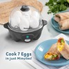 Elite Gourmet Easy Electric 7 Egg Capacity Cooker, Poacher, Omelet