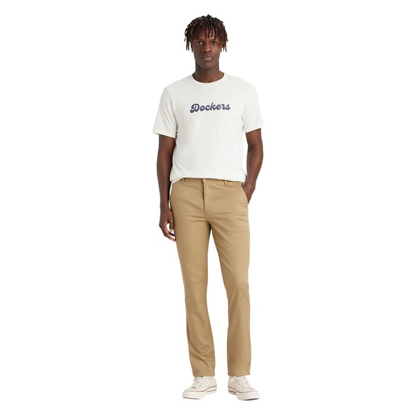 Dockers Men's Alpha Original Skinny Trousers, New British Khaki