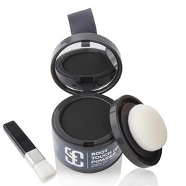 SOVONCARE Sofortige Haarlinie Pulver, Haarlinie Shadow Graue Haarabdeckung Touch Up Haarpulver für dünnes Haar für Frauen Haarwurzel Touch Up Pulver Haarwurzel Cover Up Conceals (Tiefschwarz, 4g)