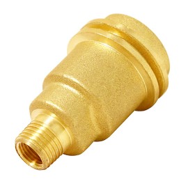 Joywayus Solid Brass QCC1 Acme Nut Propane Gas Fitting with 1/4" NPT Male Pipe Thread, Propane Quick Connect Hose Adapters Fittings Outdoor Cooking Heating Camping