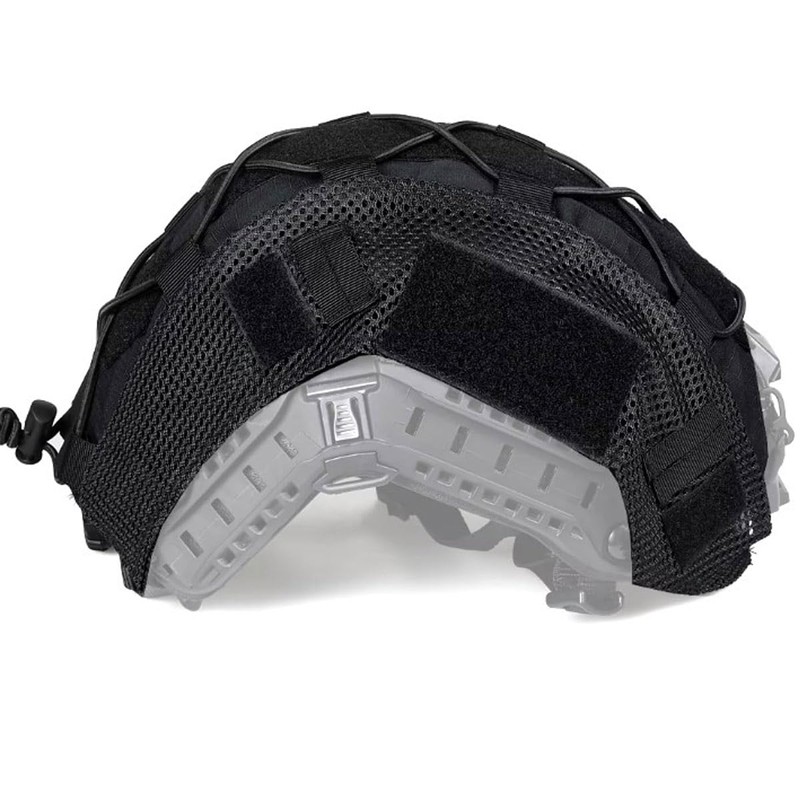 Black Tactical Fast Helmet Cover for Airsoft Combat Helmets MH/BJ/PJ