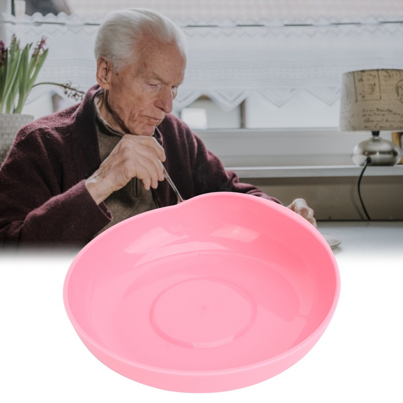 Widened Plate NonSlip SpillProof Elderly Disabled Care Tableware with Suction