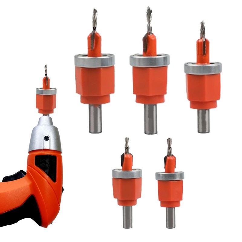 Woodworking Countersink Drill Bits | Adjustable Pilot Screw Hole Set,Woodworking