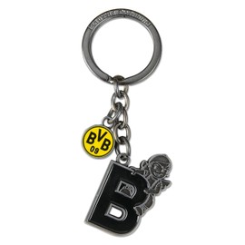 Borussia Dortmund BVB Keyring Guardian Angel Letter, black, Y