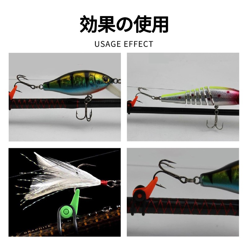 Lure Hook Holder Set of 10 Fishing Rod Hook Keeper