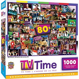 1000 Piece Jigsaw Puzzle for Adult, Family, Or Kids - 80'S Shows by Masterpieces - 19.25"X26.75" - Family Owned American Puzzle Company