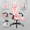 ErgoDesign Gaming Chair with Linkage Armrest & Footrest, High Back