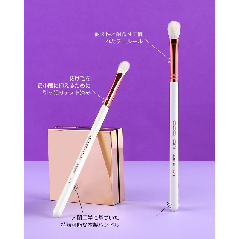 EIGSHOW Eyeliner Brush, Flat Eyeliner Brush Concealer Eyeshadow Brush Gel
