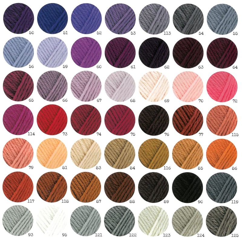 Richmore 017 Percent Wool Yarn, Medium Thick, Col.95, Gray, 1.4