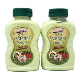 2 pack - of Sau Sea Condiments and Sauces 9oz bottles (Zesty Wasabi)