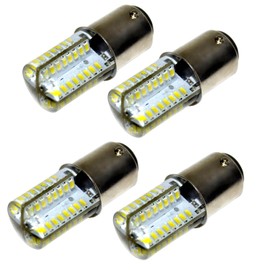 HQRP 4-Pack 110V LED Light Bulbs Cool White Compatible with Sewing Machine Light Bulb # 326007141 026367000 70-251600-31/000 R22x60 R22x57 2PCW 60703 988076-001 205880 Replacement