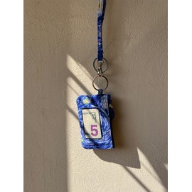 ID Wallet for Women, Lanyard Wallet for Women, Lanyard and Badge Holder id Lanyard Badge Holder Lanyard with id Holder Wallet Keychain for Women, Starry Night