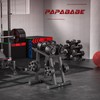 PAPABABE Adjustable Dumbbell Rack with 1 inch Plate Tree, Heavy-Duty