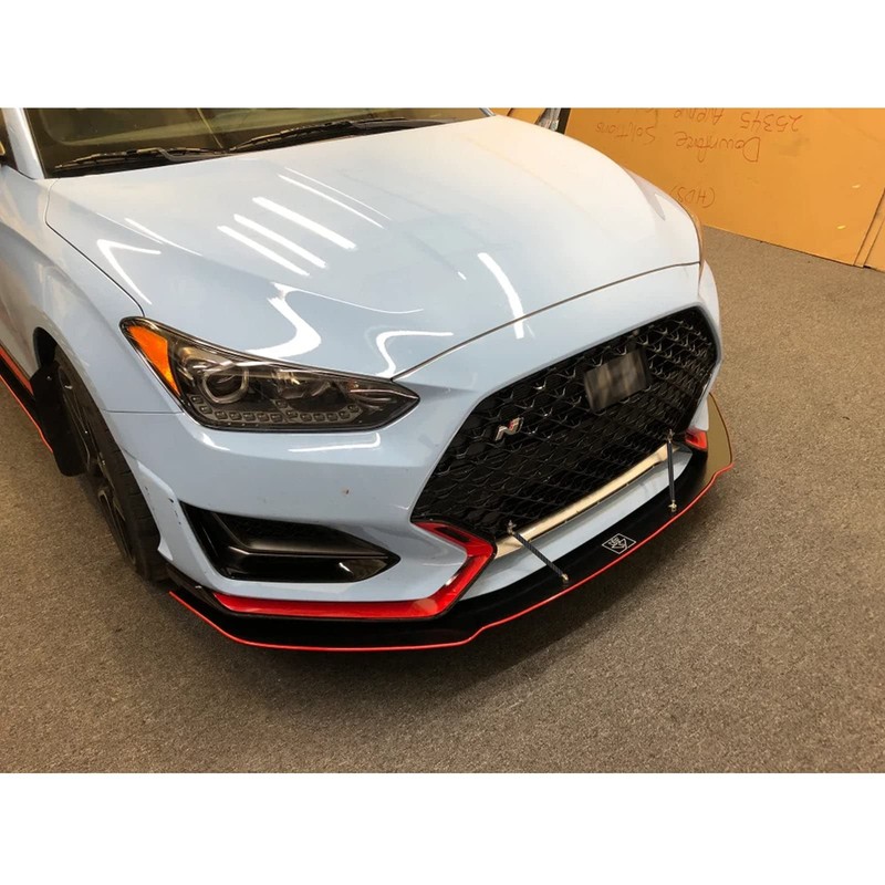 Xotic Tech 2pc Adjustable 8"-11" Front Bumper Lip Splitter Diffuser