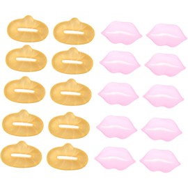 Didiseaon 20piezas Mascarillas Para Labios Gel Hidratante Exfoliante Suavizante Nutritivas Reabsorbibles Cuidado Labial Diurno y Nocturno