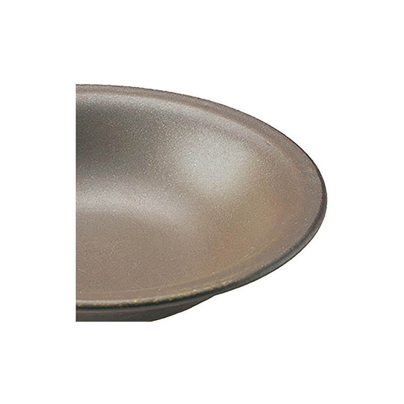 Banko Ware 33-107 Open Fire Ceramic Plate, Small Tea Glaze