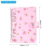 PATIKIL A6 Flower Clear Binder Cover, Soft PVC Loose Leaf