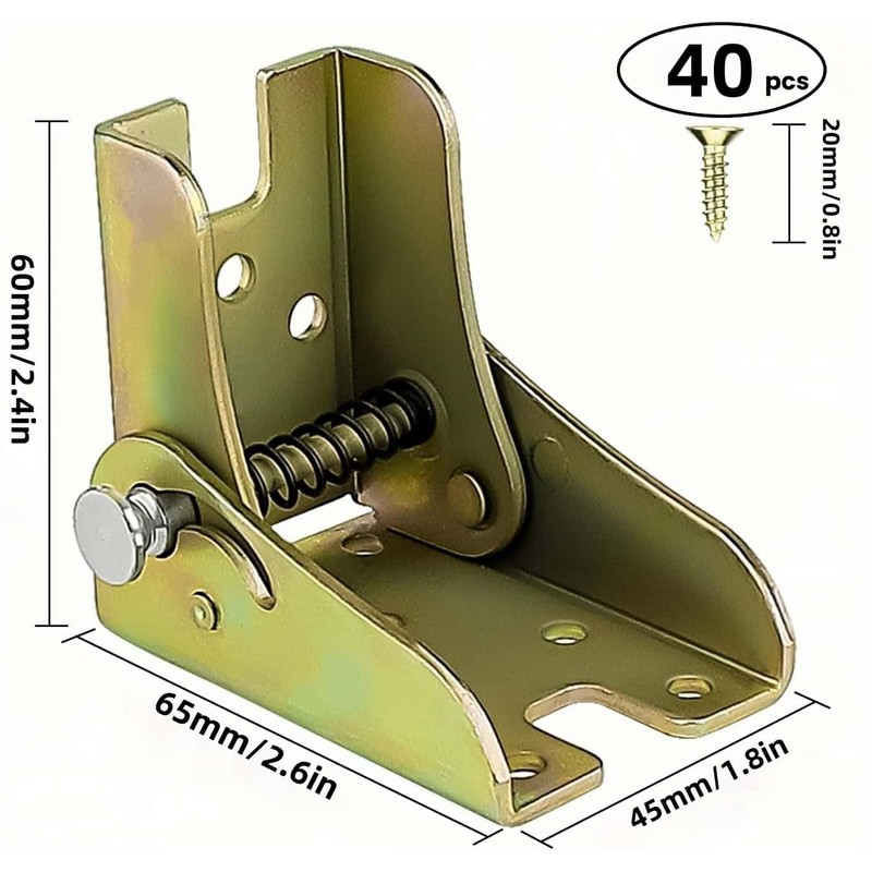 HOLADAWN 4 Pack Heavy Duty Folding Table Leg Brackets, Self