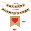 Burlap Happy Mothers Day Banner | Rustic Mothers Day Party