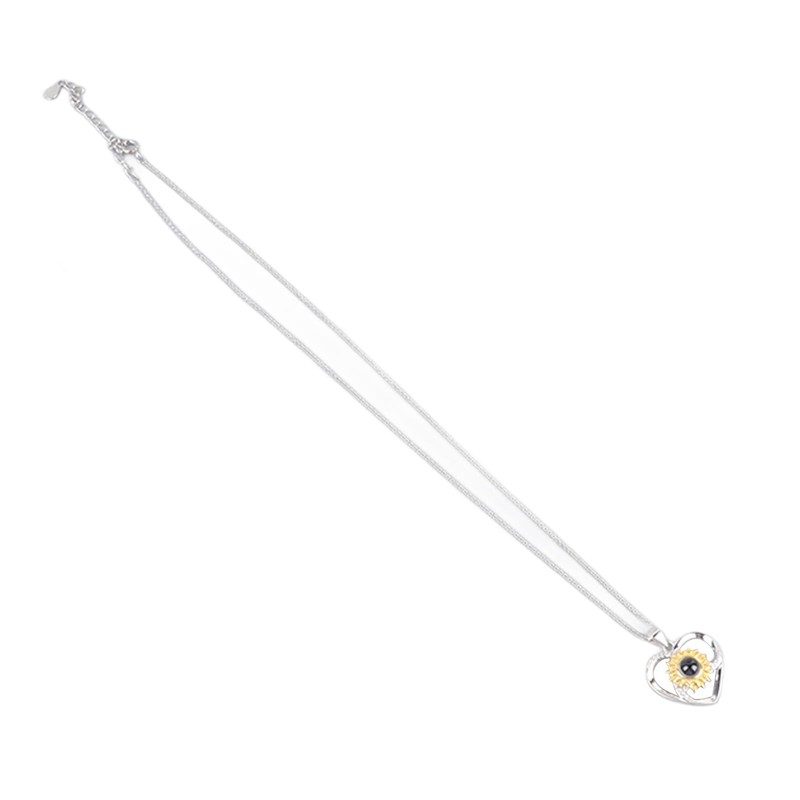 Elegante Collar de Plata S925 con Forma de Corazón de