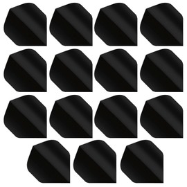 HRLORK 15 Packs Dart Flights Standard Thick Flight Extra Multiple Darts Flight Dart Sets- Black