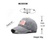 INOGIH Women American Flag Ponytail Hat Embroidery Washed-Cotton Messy Bun