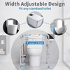 Stand Alone Toilet Safety Rail - Adjustable Detachable Medical Toilet