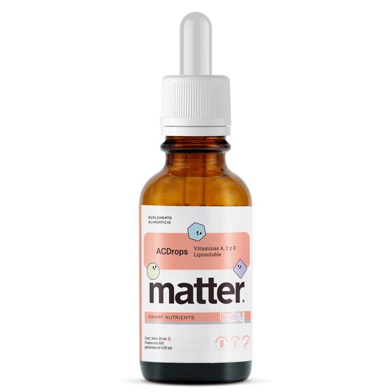Matter ACDrops Baby, Multivitaminico en Gotas con Vitamina A, C