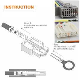 AUTOXBERT Terminal Removal Tool Kit, 52Pcs Terminal Ejector Kit for Car,Pin Extractor Tool Set Puller Repair Key Removal Tools for Most Connector Terminal