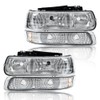 ANDPLAY Headlight Assembly Headlamp,Compatible with 1999 2000 2001 2002 Chevy