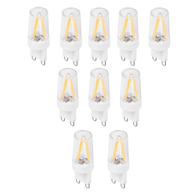 10Pcs G9 Base LED Light Bulbs 1.5W AC110V BiPin Bulb