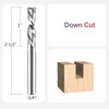 SpeTool 1/4 Inch Shank Down Cut End Mill, 1 Inch