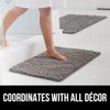 GORILLA GRIP Bath Rug Mat, Thick Soft Absorbent Chenille, Quick