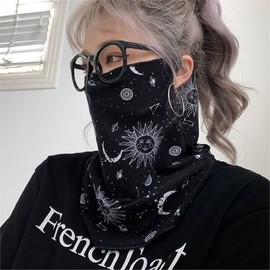 Outdoor UV Protection Face Mask - Sun Shield for Golf, Cycling, Running 157054 Standard/Black Paisley 50ea