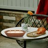Citronella Scented 3-Wick Candle (8oz) Oval Wood Bowl Candle, Clean