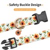 Jelwuion Cotton Dog Collar,Adjustable Cute Puppy Collar with Moon Patterned