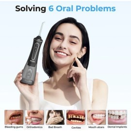Nicare Cordless Rechargeable Water Dental Flosser Oral Irrigator with 5 Modes & 5 Tips