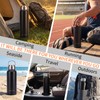 Vacuum All Stainless Steel Insulated Water Bottle 24OZ - Black