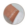 Annika Bella Double-Layered Sterling Silver Bracelet, Length 6.75-7.75 Inches, Stranded
