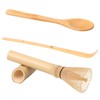 3Pcs Bamboo Matcha Whisk Scoop Set for Tea Lovers Beginners