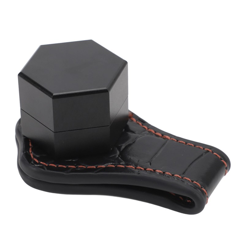 Billiard Chalk Holder Aluminum Alloy Magnetic Hexagonal Portable Pool Cue