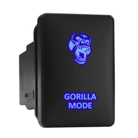 Gorilla Mode Symbol Modern Model Push Button Compatible with Toyota (/ Surface Size 1.28 x 0.87 inches)